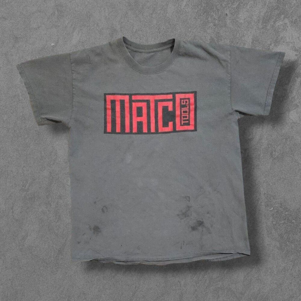Vintage Matco Tools Distressed Thrashed Large Tee Shirt